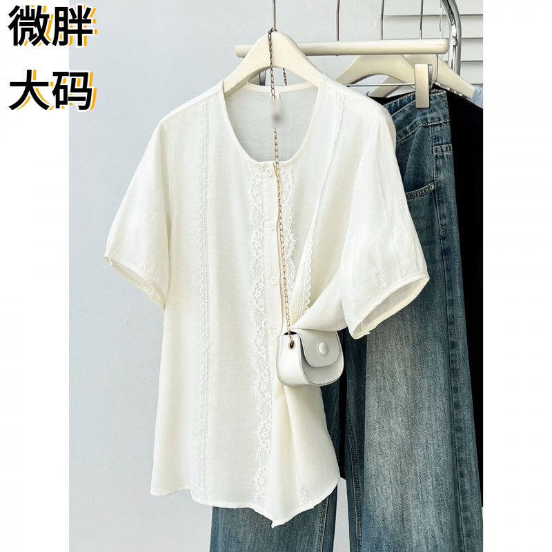 胖MM小衫2026大码女装夏季新款气