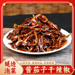 朝百农酱茄子干辣椒245g/袋延边朝鲜族下饭菜酱菜东北咸菜开胃爽