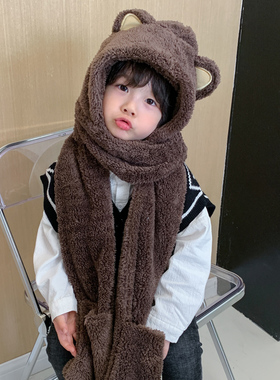 骑行三件女童双层加厚保暖手套