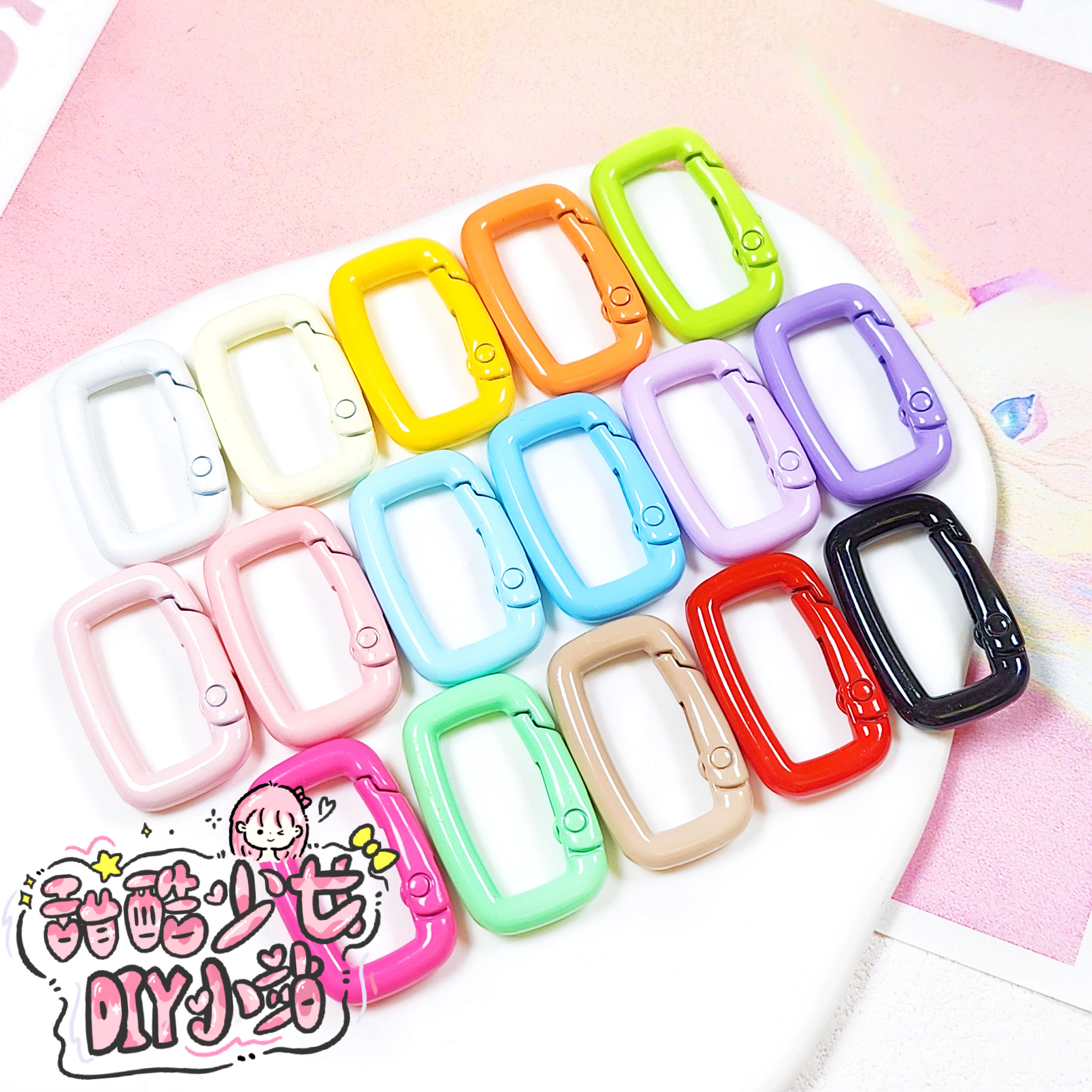 小骨头labubu弹簧圈扣珍珠金枪黑ins风可爱手机钥匙链DIY饰品配件,饰品/流行首饰/时尚饰品新,扣,淘宝优惠券,粉丝福利购,淘宝优惠卷