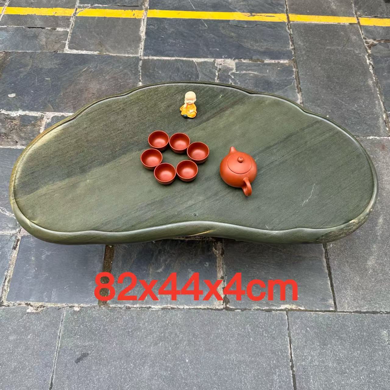 肇庆厂家砚石茶盘天然原石茶海简易平板层次丰富高档大气复古风