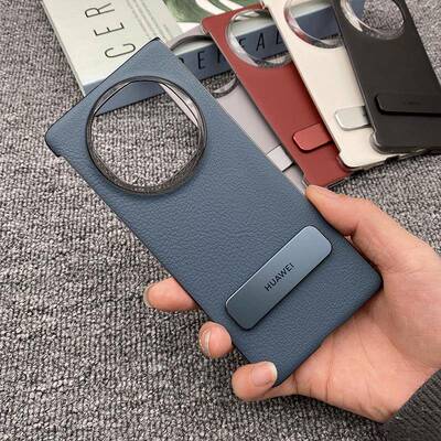 原装正品适用华为matex6原装手机壳官方原产原配真皮革超薄旋转支架防摔保护套X6典藏版无边框简约商务男女新