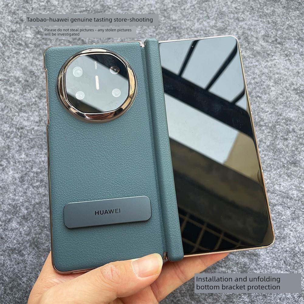 适用华为Matex6手机壳原装270度旋转支架包中轴铰炼磁Matex5吸力保护罩X6收藏版折叠屏经典全包真皮x3全包