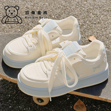 好看鞋子女童小白鞋今年新款夏季运动鞋学生休闲板鞋大码百搭学院