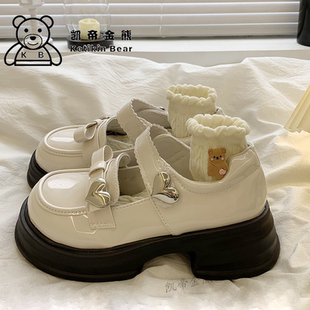 儿童小皮鞋学院风2026新款公主玛丽珍女童鞋子制服福乐鞋厚底单鞋