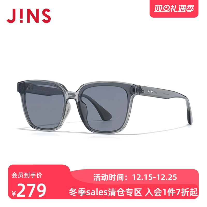 JINS睛姿大框时尚复古男女太阳镜新品防晒墨镜防紫外线URF25S047