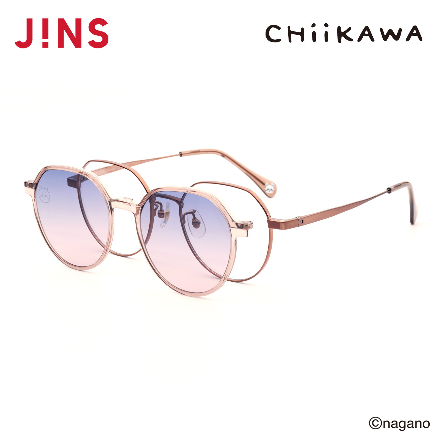 JINS睛姿吉伊卡哇合作款太阳镜磁吸贴片墨镜可加配镜片UMF25A281