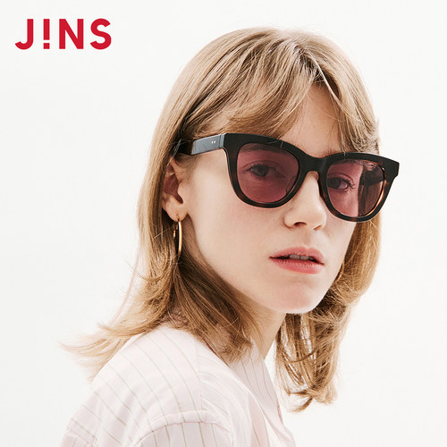 JINS时尚大框猫眼彩色太阳镜墨镜
