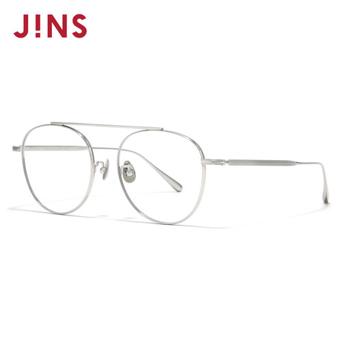 JINS睛姿近视镜经典复古钛框舒适佩戴可加配防蓝光镜片UTF26S121