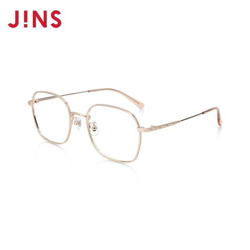 JINS睛姿含镜片金属框纤细潮流感近视镜可加配防蓝光片UMF24A118