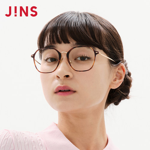 JINS黄金比例钛框近视镜可配镜片