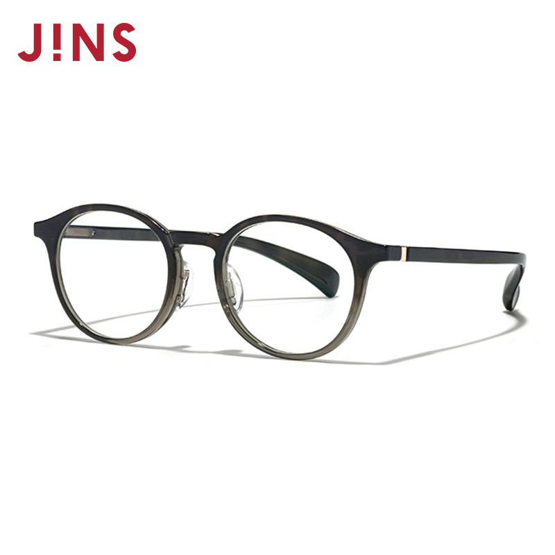 JINS男女圆框TR90轻量近视眼镜