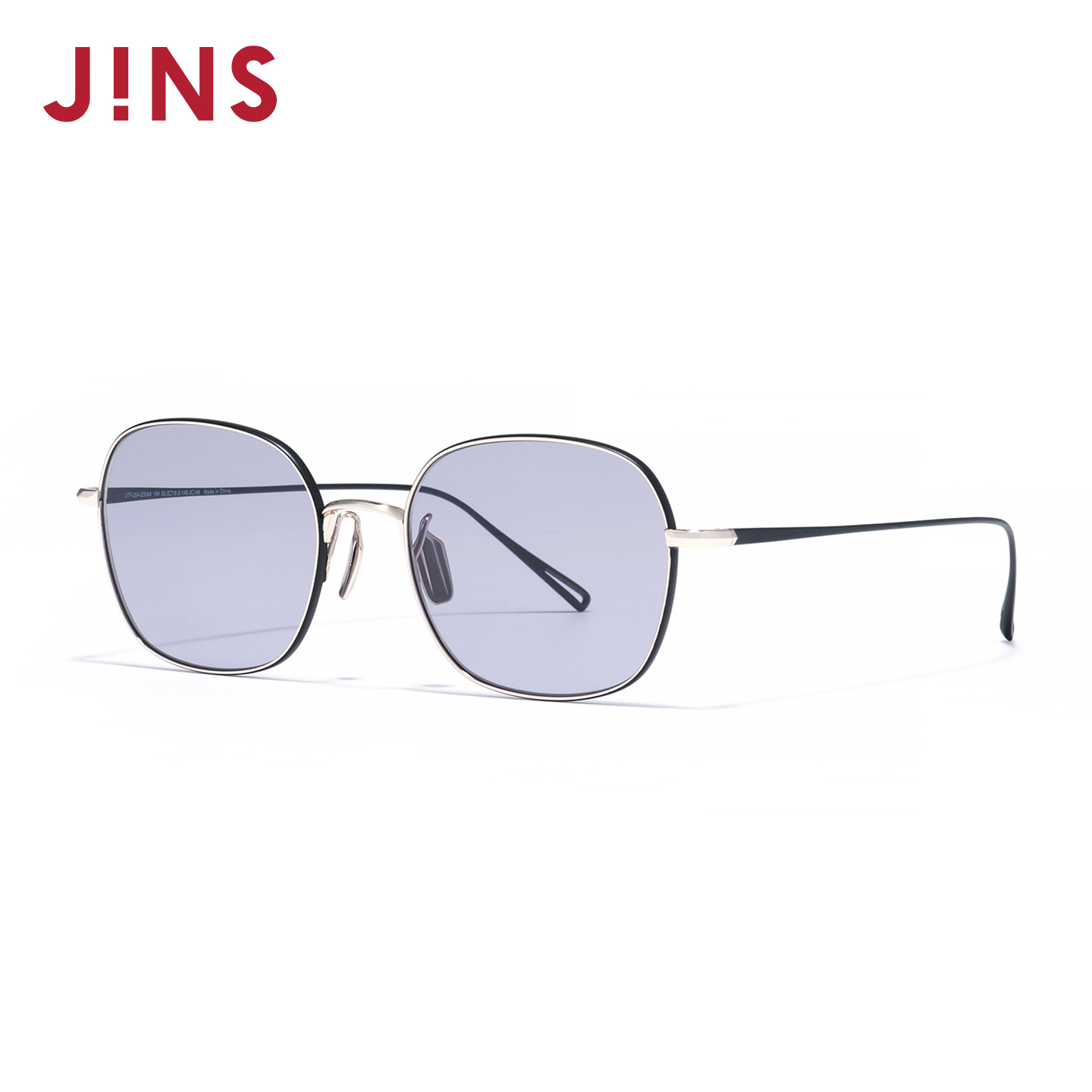 JINS睛姿太阳镜CLASSIC复古钛金属框架墨镜防紫外线UTF25A230