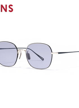 JINS睛姿太阳镜CLASSIC复古钛金属框架墨镜防紫外线UTF25A230