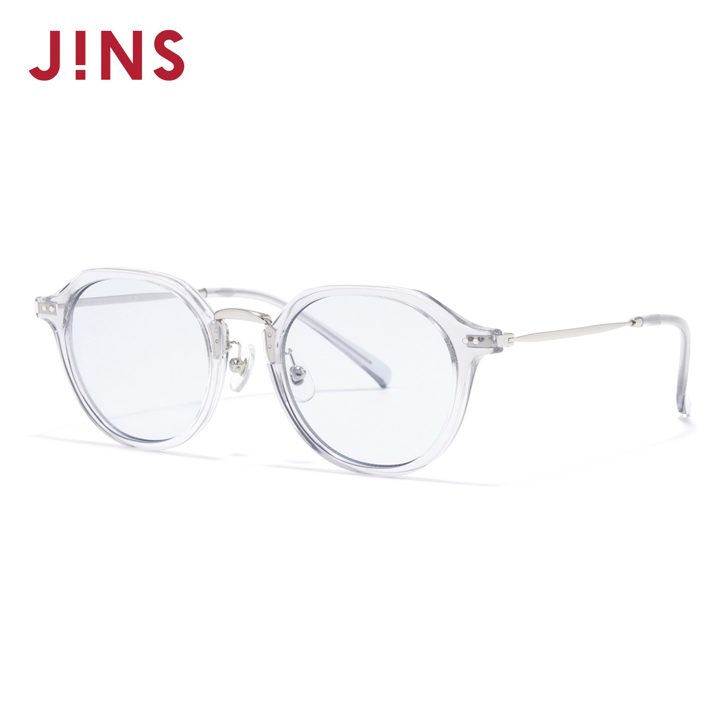 JINS睛姿太阳眼镜新品男女圆框复古防晒墨镜防紫外线URF26S088