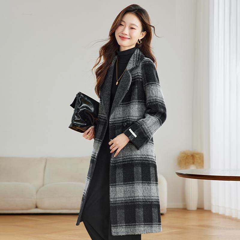 双女面羊毛呢大女长款过膝宽松秋冬新款格衣子套YE6289式毛呢外,女装/女士精品,毛呢外套,淘宝优惠券,粉丝福利购,淘宝优惠卷
