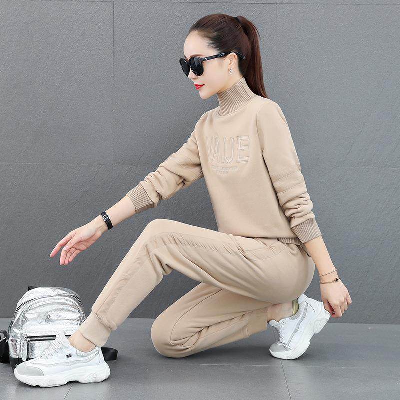 闲运动套装女秋休冬装款韩版新连帽马甲加绒加厚卫衣46-20909三套,女装/女士精品,时尚套装,淘宝优惠券,粉丝福利购,淘宝优惠卷