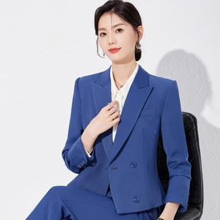 优雅的女式燕尾服裤，半套ALGJZ160装，务办公正装，长两件套商裙