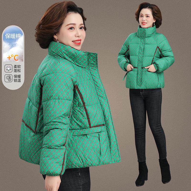 冲锋衣10-6629棉厚服女防新款冬季中老年妈妈时尚洋年气风加夹棉