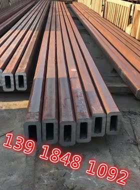 黑铁矩形管150x100x10黑方管80x140x8 60x140x6异形铁管150x50x5