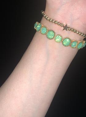 薄荷之恋星星版中古复刻甜美可爱风手链日常百搭闺蜜生日礼物