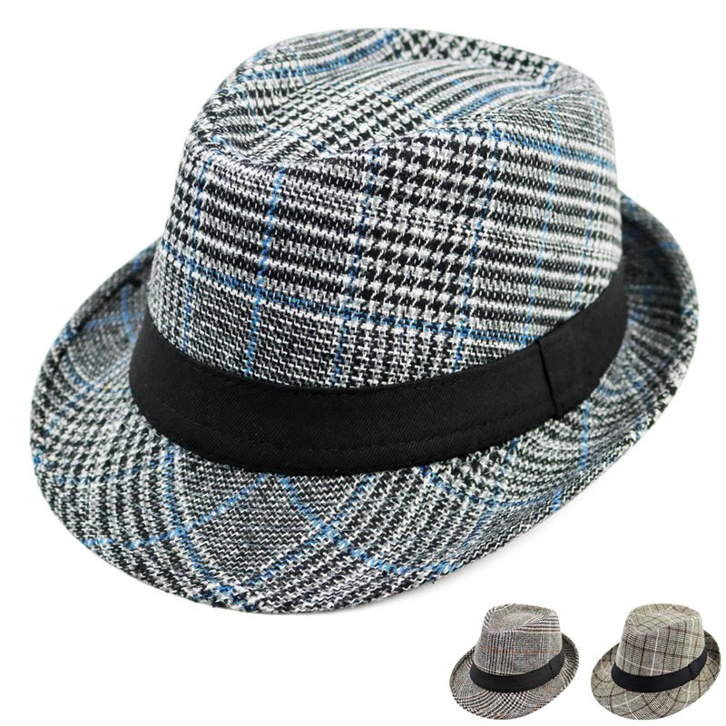 帽子男春夏季韩版潮时尚爵士帽礼帽简约休闲绅士帽子复古小礼帽