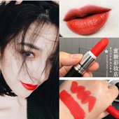 子弹头lady danger橘红色ruby woo平价替代色哑光雾面口红国货