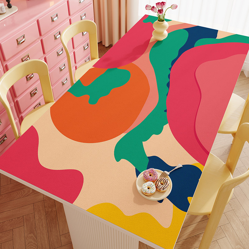 多巴胺新款家用防烫隔热餐桌垫子桌布防水防油卡通茶几皮革保护垫,居家布艺,桌布,淘宝优惠券,粉丝福利购,淘宝优惠卷