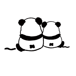 厨房推拉门玻璃贴纸熊猫防窥静电磨砂窗纸防窥隐私贴膜创意窗花纸