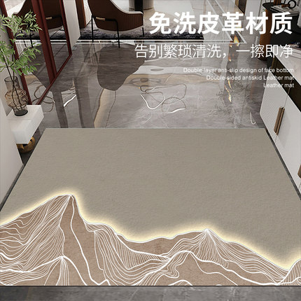 入户门地垫家用进门脚垫简约耐脏大门口垫子客厅玄关地毯轻奢门垫