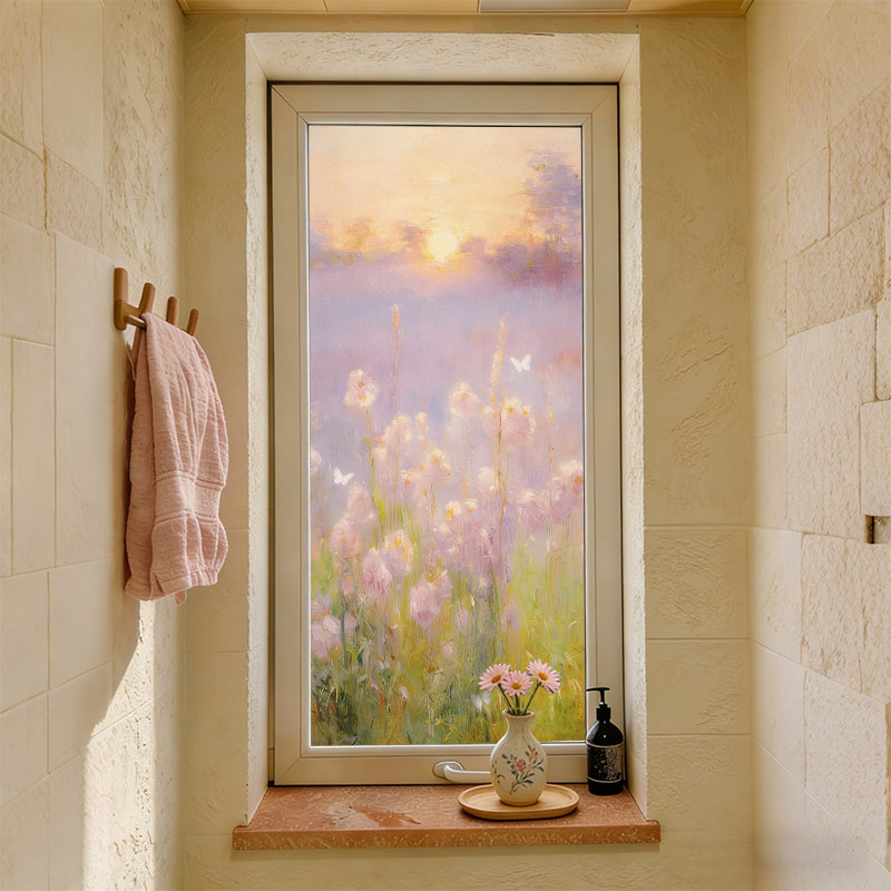 油画窗户玻璃贴膜防晒隔热膜家用阳台浴室阳光房防水防窥装饰贴膜,家居饰品,玻璃膜/贴,淘宝优惠券,粉丝福利购,淘宝优惠卷