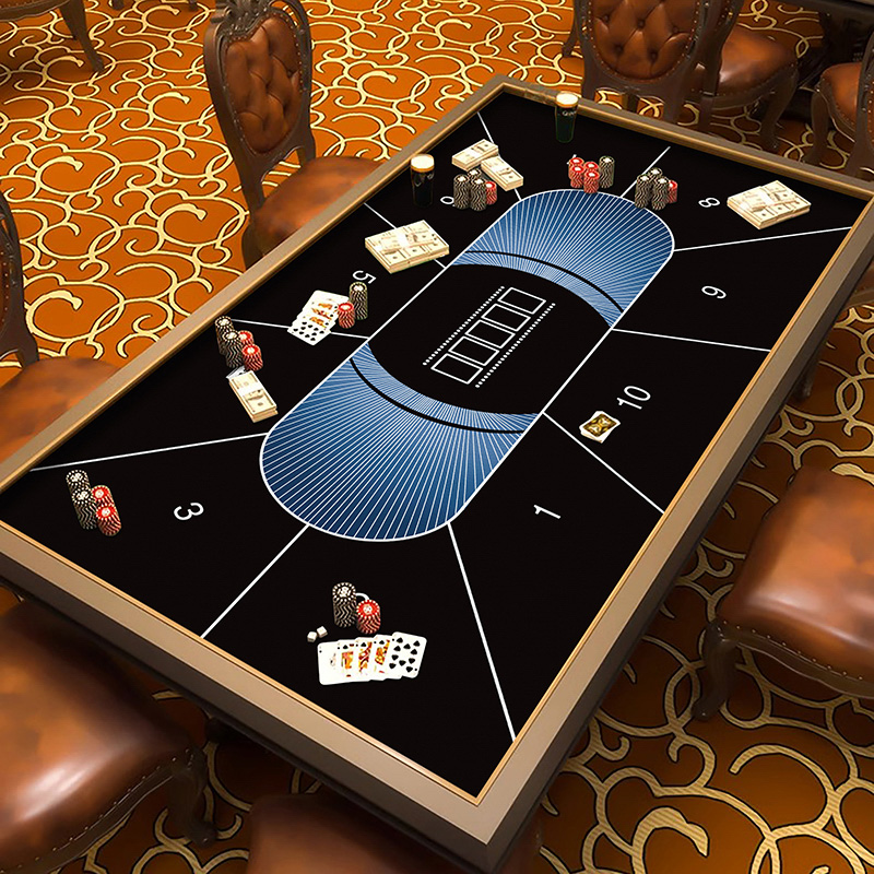 德州桌游台布掼蛋专用桌垫扑克娱乐桌布隔音降噪棋牌皮革台面垫子