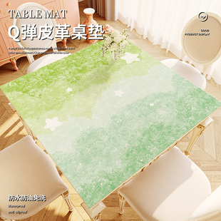 轻奢简约正方形桌垫防水防油八仙桌四方桌饭桌高级感保护餐桌桌布