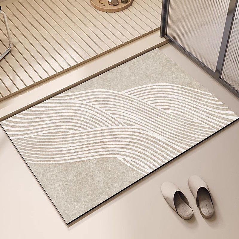 浴室吸水地垫侘寂风硅藻泥卫生间脚垫防滑垫洗手间厕所玄关门地垫,个性定制/设计服务/DIY,地毯/地垫定制,淘宝优惠券,粉丝福利购,淘宝优惠卷