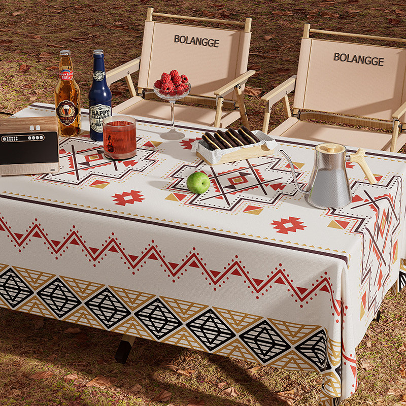 米娜春天户外桌布防水pvc桌垫ins