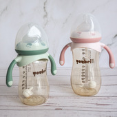 优贝宽口径ppsu黄金奶瓶防胀气新生婴儿一岁以上耐摔可水煮消毒