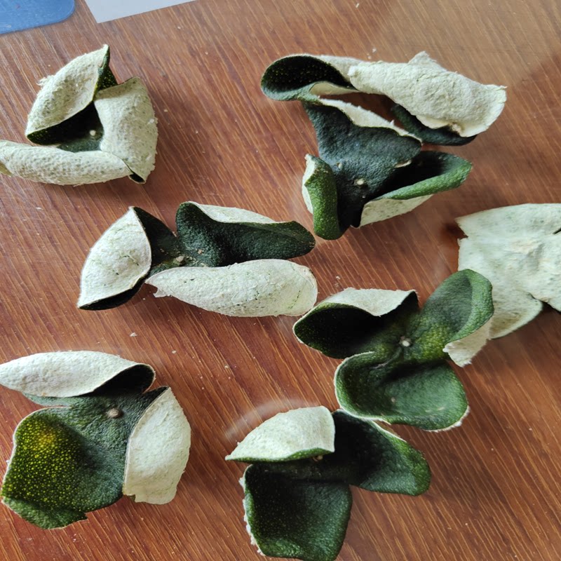 广东省江门新会产区新柑皮果皮2025年茶枝柑老树青皮天然生晒500g
