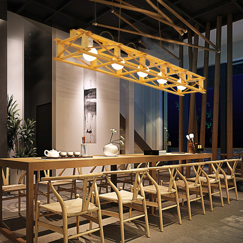 餐厅吊灯 现代简约茶楼民宿餐饮北欧服装火锅店创意个性吧台吊灯