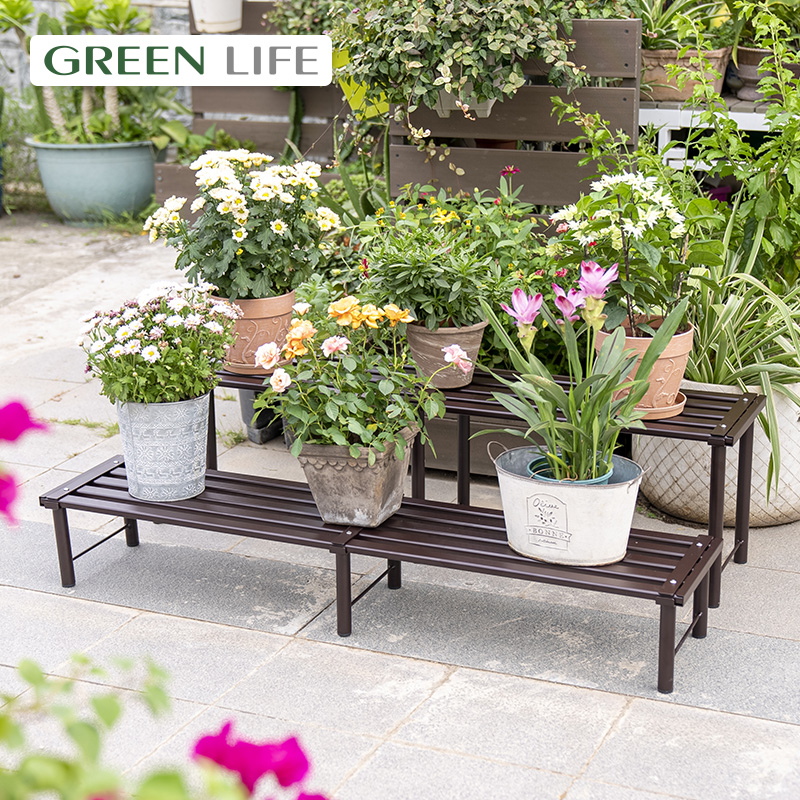 落地式铝合金加粗承重加强花架子