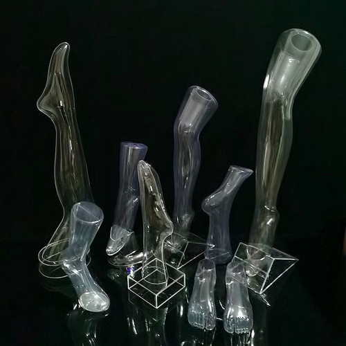 透明脚模短袜模长腿丝袜模特