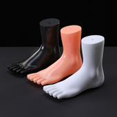 五指女脚模 脚模 腿模特袜子拍照道具五趾脚模袜腿模船袜瑜伽拖鞋