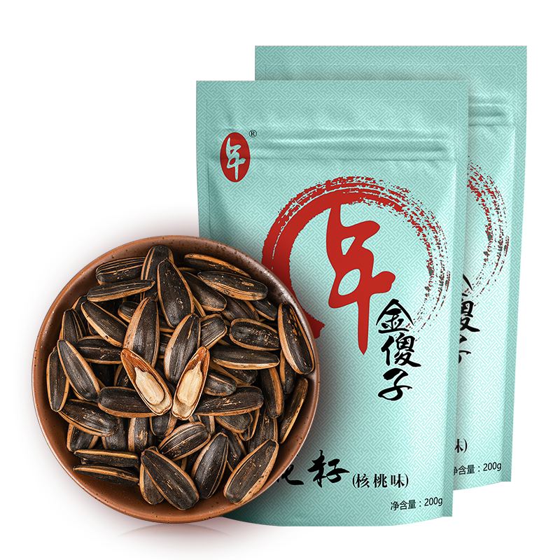 傻子瓜子特产炒货休闲零食瓜子2026年新货新年零食大颗粒200g*2