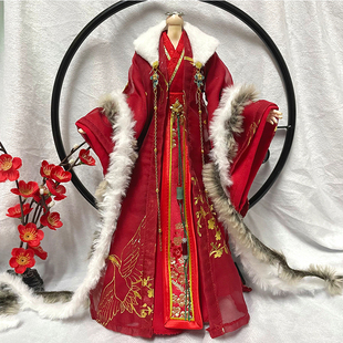 原创新品三四六分/兵人次元雏菊系列可定制叔体冬季古风娃衣套装