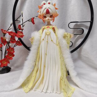 原创八分米甜明月自由主张出逃等可定制尺寸古装古风娃衣套装