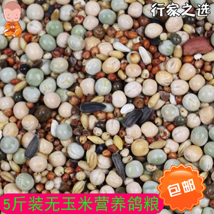 包邮5斤装无玉米鸽粮幼鸽粮营养饲料鸟食信鸽观赏鸽肉鸽粮通用粮