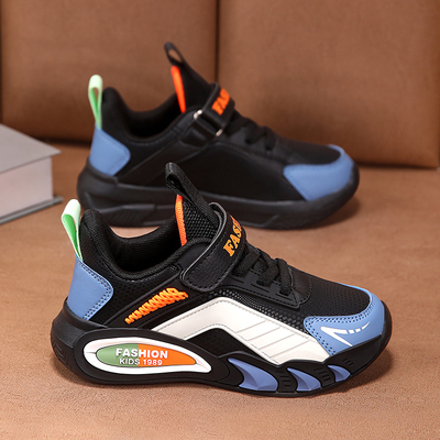 ABC IM儿童鞋子男童运动鞋皮面防水春秋2024新款冬季中大童跑步鞋