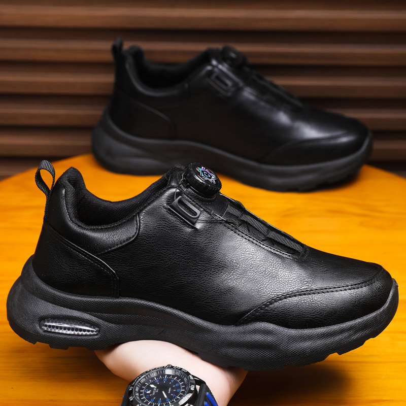 保罗达弗林2026新款皮面纽扣防水防滑男休闲运动潮流时尚男鞋,流行男鞋,时尚休闲鞋,淘宝优惠券,粉丝福利购,淘宝优惠卷