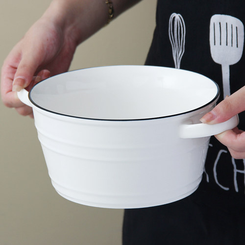 ins风个性大汤碗家用陶瓷防烫