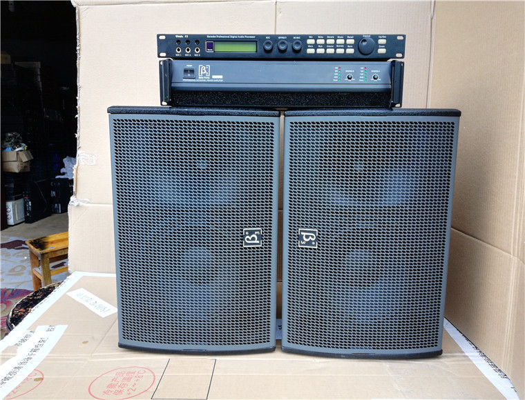 贝塔斯瑞后级功放  &beta;3二手10寸专业音箱 韵乐X3前级效果器套餐