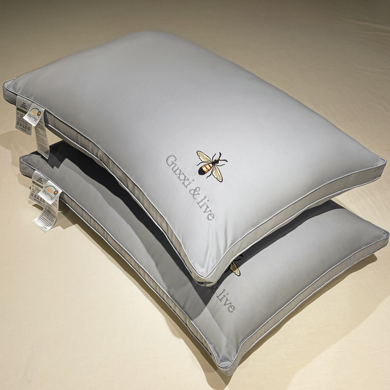 正品枕头枕芯一对装家用不塌陷不变形全棉护颈椎助睡眠夏季可水洗